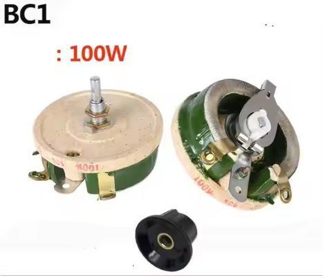 Ποιότητα BC1 Ρυθμιζόμενη αντίσταση 25W 50W 100W 500W με συρόμενο δίσκο πορσελάνης ρεοστάτη υψηλής ισχύος εργοστάσιο