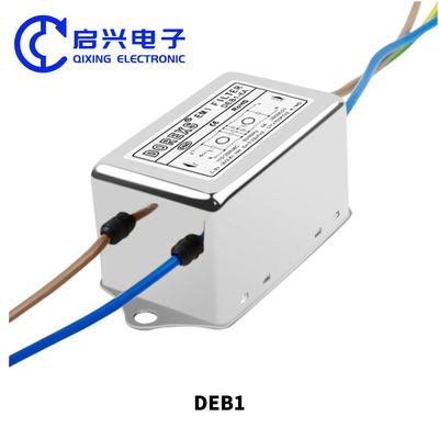Φίλτρο EMI μονής φάσης σειράς DEB1 220VAC 3A-20A Φίλτρο γραμμής τροφοδοσίας