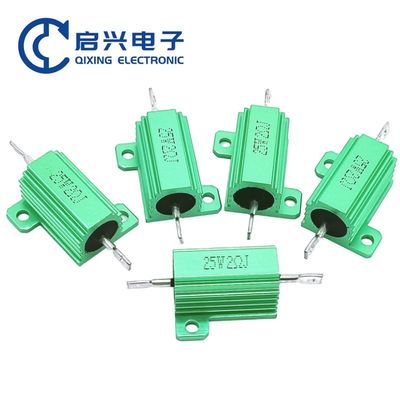 Υψηλής ισχύος Wirewound αντίσταση 25w πράσινο μεταλλικό αλουμινένιο αντίσταση