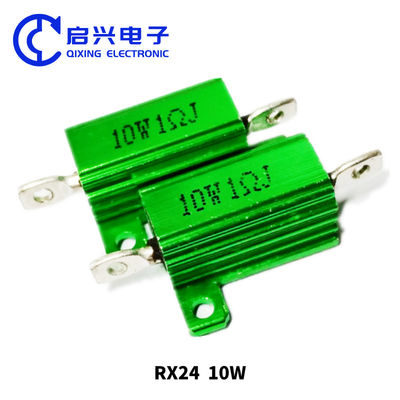 RX24 Πράσινη Αλουμινίου Κουτί Wirewound Αντίσταση LED αποκωδικοποίηση ισχύος Αντίσταση 10w