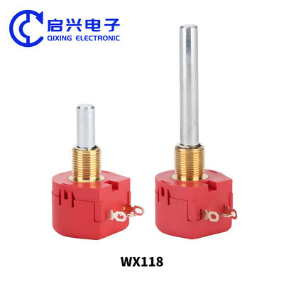 WX118 Καρβονικό φιλμ Wirewound Potentiometer Μία στροφή 1K 2K 5K