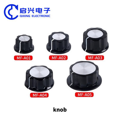 MF-A01 MF-A02 MF-A03 Κουμπί δυνατομετρητή 6 mm Κουμπί βακελίτη Μαύρο
