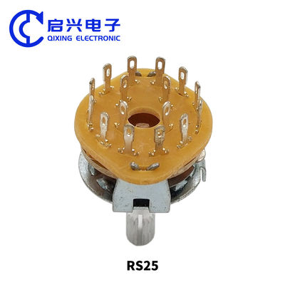 5Pin 1P4T 1 Pole Rotary Switches 4 Position Selector Switch 2Pcs RS25 1*4