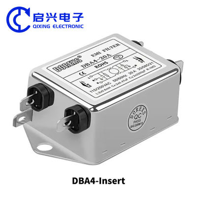 Ένα φάση EMI φίλτρο ισχύος 220V DBA4 σειρά ρεύμα 20A-30A