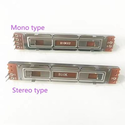 Β10k Μονο μονό κανάλι 128mm μήκος 100mm ταξιδιωτικό σλάιντ δυνατομέτρο