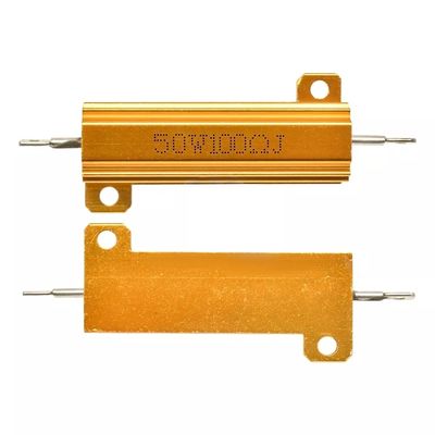 RX24 50w 100RJ Χρυσό Αλουμίνιο Χωρισμένο Wirewound αντίσταση υψηλής ισχύος