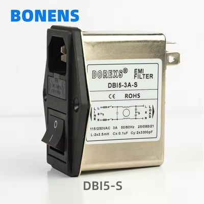 Φίλτρο EMI DBI5-S με διπλή ασφάλεια και διακόπτη για χονδρικές αγορές και χαμηλή ελάχιστη παραγγελία