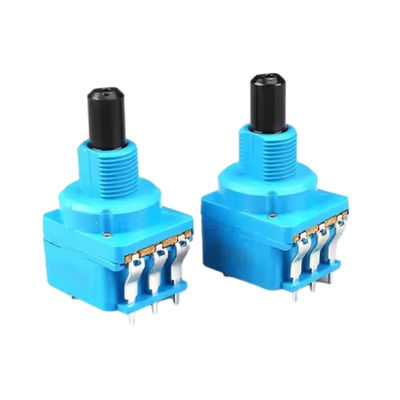 Η σειρά WH116AK Dimmer διπλό έλεγχο δυνατομετρητή B500K 5 πιν με περιστρεφόμενο διακόπτη μήκος μισού χεριού 16MM