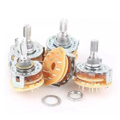 2pcs RS25 περιστρεφόμενος διαλέκτης διακόπτης 1 πόλος 11 θέση 500V AC 1 MIN