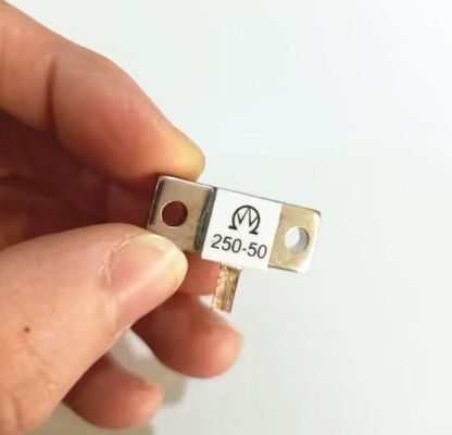 250 Watt 100 Ohms RF Termination Resistor with Copper Nickel Plated Heat Sink for 0~1.5GHZ Frequency and -55~+125℃ Temperature Range