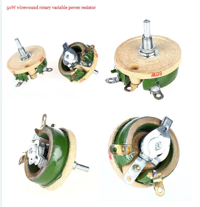 Μεγάλη ισχύς Wirewound Potentiometer περιστρεφόμενος ρεοστατικός δίσκος κεραμικός μεταβλητός αντίσταση 25W 50W BC1-50W BC1 2