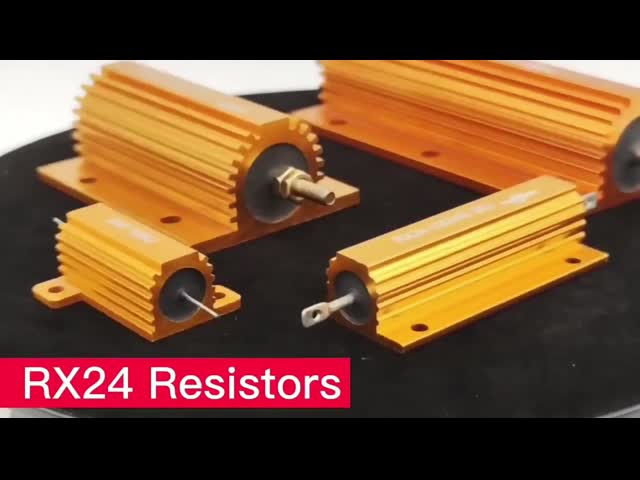 Μαύρο αλουμινένιο κέλυφος 50W Wire Wound Resistor Για αυτοκίνητα LED φώτα
