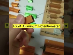 RX24 Χρυσή αλουμινένια θήκη Αντίσταση υψηλής ισχύος 25W 50W 100W 200W 300W Αυτοκίνητο στοιχείο περιορισμού φορτίου ρεύματος