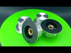 Ασημένιο αλουμινένιο κουμπί 37mm Διαμέτρου με αριθμό 0-10 Οθόνη άξονα 6.4MM κουμπί